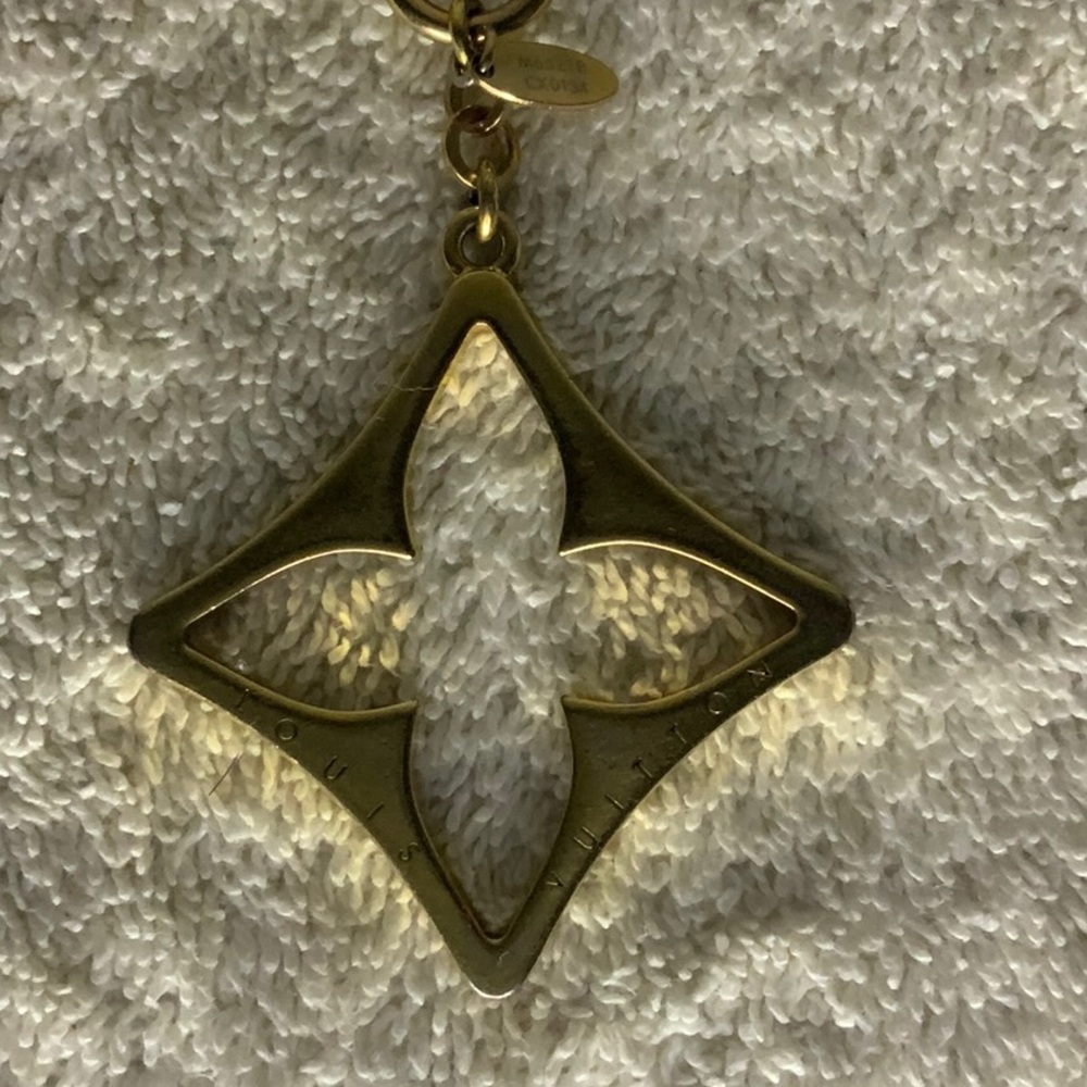 Louis Vuitton Portocre Puzzle Charm Keychain in Goldtone Metal (5.1in) - Picture 6 of 7